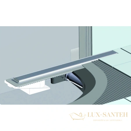 душевой канал berges b1 antik 091127 900 мм, хром