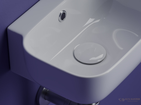 раковина ceramica nova element cn6074l 40,3x24,9 см, левосторонняя, белый