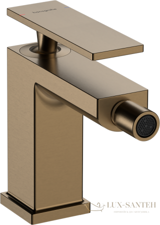 смеситель для биде hansgrohe tecturis e 73200140, с донным клапаном, бронза шлифованная