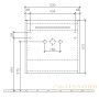 тумба под раковину villeroy & boch avento a88800b1 530х514х352 мм петли слева, crystal grey