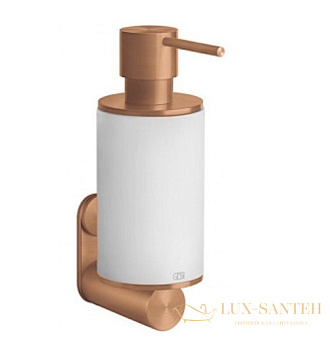 дозатор gessi 316 accessories 54713.726 подвесной, warm bronze br. pvd/белый