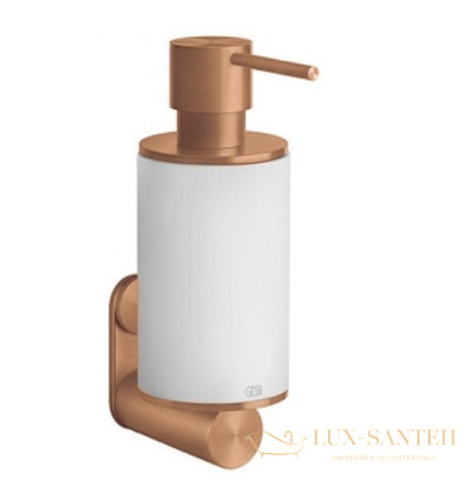 дозатор gessi 316 accessories 54713.726 подвесной, warm bronze br. pvd/белый