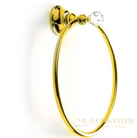 полотенцедержатель кольцо stil haus smart light sl07(16), золото