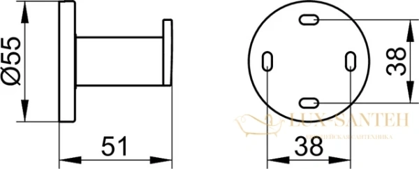 крючок для полотенца keuco plan 14914010000