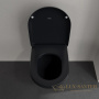унитаз подвесной villeroy&boch antao 4674t0r7 pure black ceramicplus, безободковый, торнадо, черный матовый