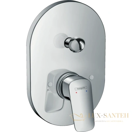 смеситель для ванны (внешняя часть) hansgrohe logis 71406000, хром