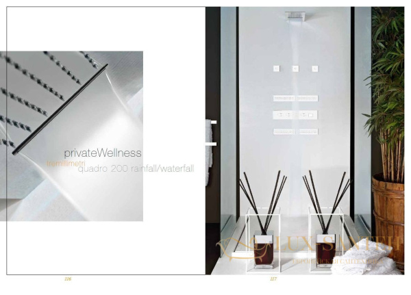 душевая система gessi tremillimetri quadro 33063.238, mirror steel