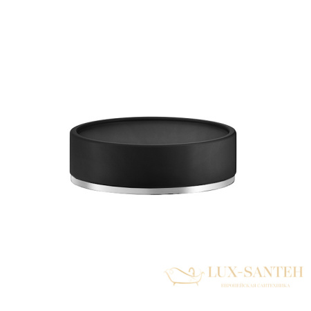 мыльница gessi inciso 58526.031 настольная, хром/черный