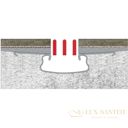 душевой канал berges super slim 090153 700 мм, матовый хром