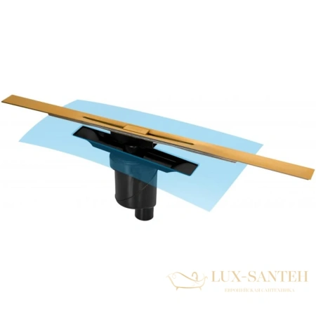 душевой канал berges simpel 092012 800 мм, золото