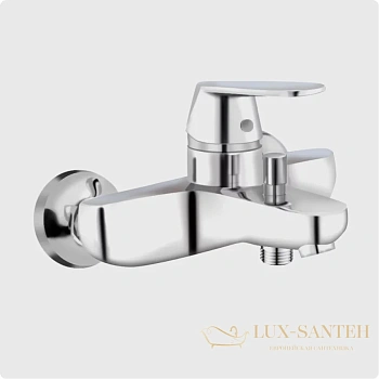 смеситель для ванны aquame prato aqmp6132, с душевым набором, хром