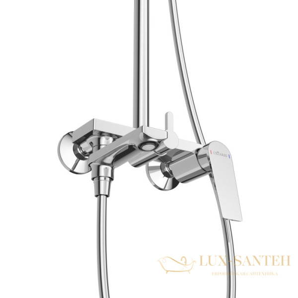 душевая система для ванны cezares comfort-cvd-01, хром глянцевый глянцевый