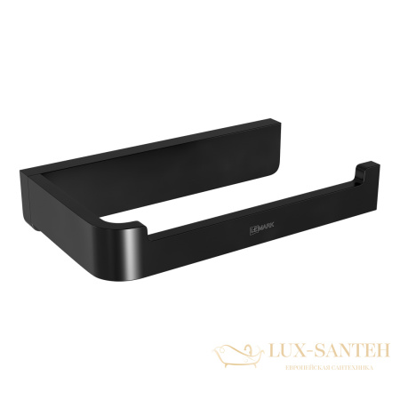 держатель для туалетной бумаги lemark smooth line 9722008 открытый, черный матовый