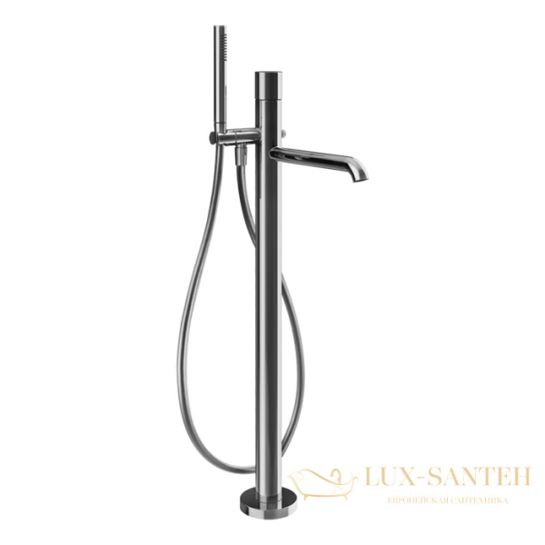 смеситель для ванны напольный gessi habito unito 70028.031, хром
