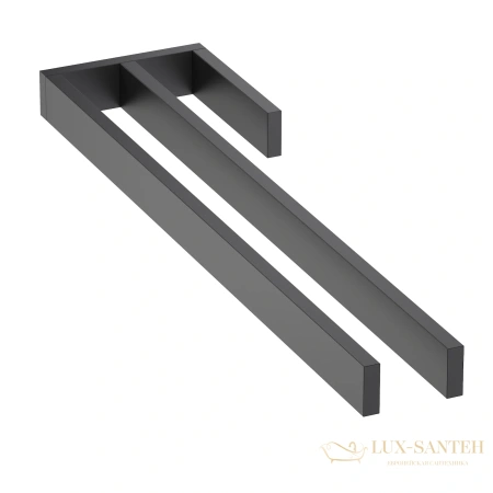 полотенцедержатель двойной timo petruma 15252/03, черный матовый