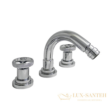 смеситель для биде nicolazzi arena, 3315cr44, на 3 отвертсвия, излив 135 мм, хром