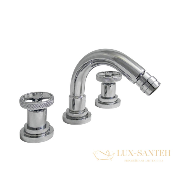 смеситель для биде nicolazzi arena, 3315cr44, на 3 отвертсвия, излив 135 мм, хром