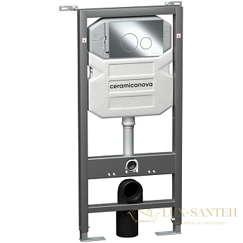 монтажный элемент ceramica nova envision round cn1001ch для подвесного унитаза