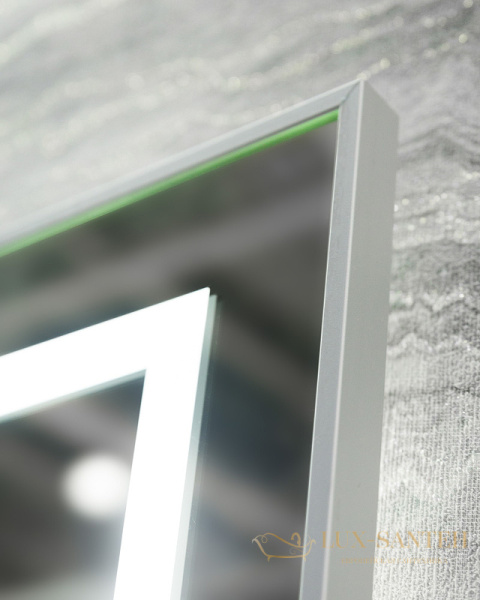 зеркало belbagno kraft spc-kraft-685-885-tch-warm 68.5 см с подсветкой, с подогревом, с сенсорным выключателем, серый