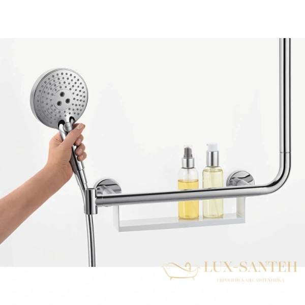 душевая штанга hansgrohe unica 26404400 110 см, белый, хром