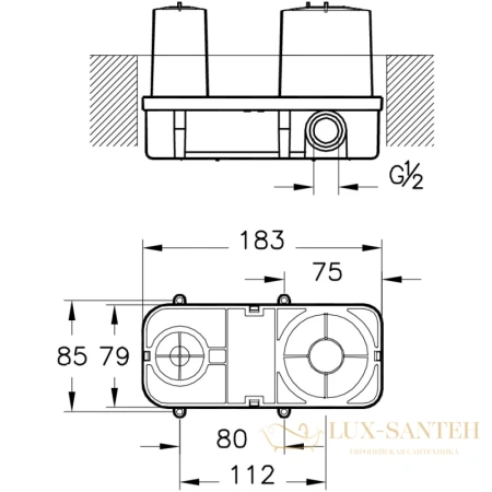 скрытая часть vitra pure a42230 
