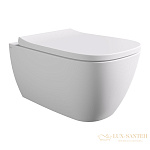 Унитаз подвесной Alice Wunder, 45000109, 530*360, безободковый, aliflush+, белый матовый (без сиденья)