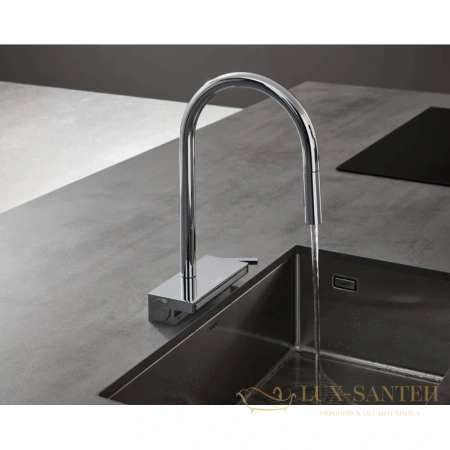 смеситель для кухни hansgrohe aquno select m81 73831800 сталь