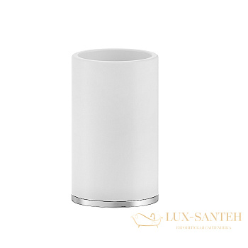 стакан gessi inciso 58531.031, хром/белый