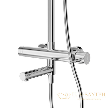 душевая система для ванны cezares relax-cvd-01, хром глянцевый глянцевый