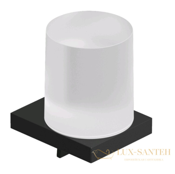 дозатор для жидкого мыла подвесной kludi vela c, 3197639, 150 мл, черный матовый