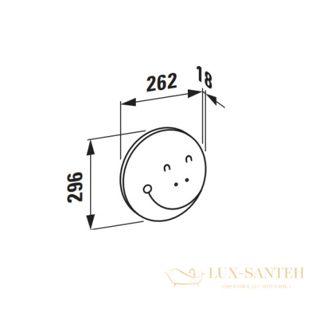 декор для зеркала laufen flora kids 4.6161.1.003.472.1 262х296 мм 
