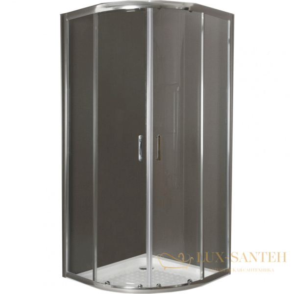 душевой уголок belbagno uno uno-195-r-2-90-c-cr 90х90 см профиль хром, стекло прозрачное 