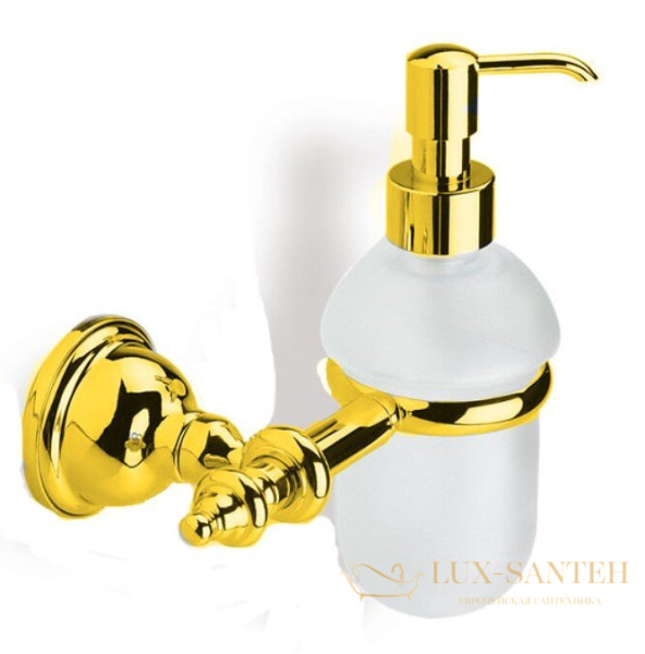 дозатор стеклянный stil haus elite el30(16) настенный, золото