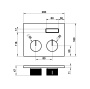 термостатический смеситель gessi hi-fi compact 63002.713 для душа, античная латунь