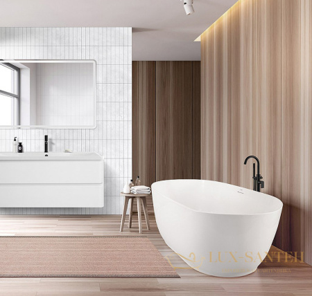 акриловая ванна belbagno bb413-1700-800-matt 170x80 без гидромассажа, белый матовый