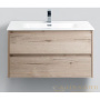 тумба под раковину belbagno kraft kraft-1000-2c-so-rgb 100 см подвесная, белый дуб галифакс