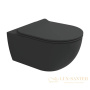 унитаз подвесной безободковый flaminia app  ap118scar, gosilent, carbone
