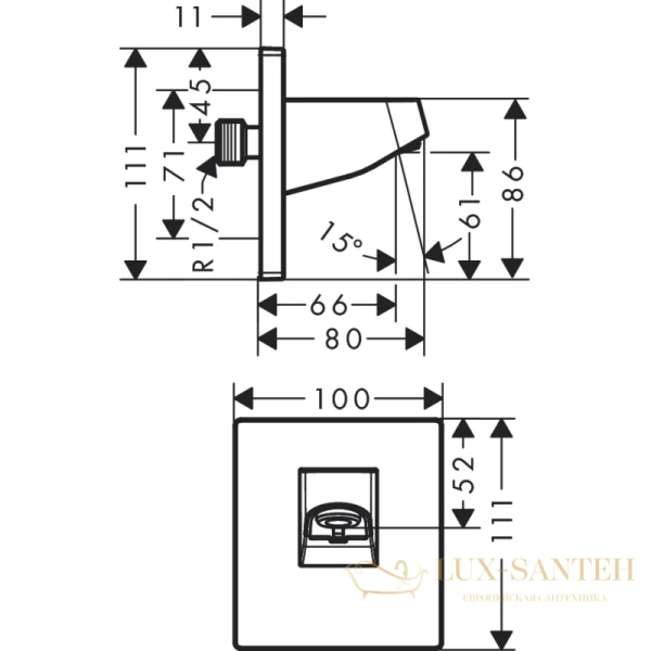 держатель душа hansgrohe pulsify 24139000