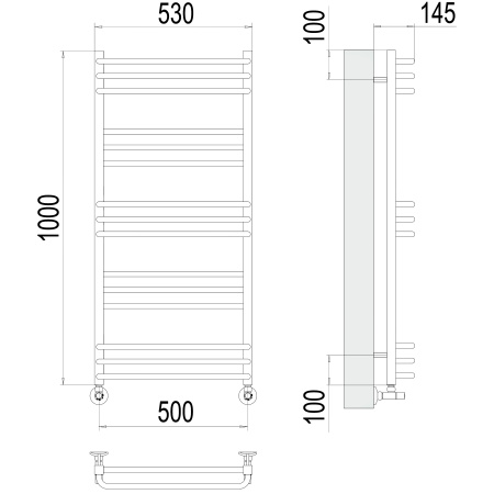 полотенцесушитель водяной terminus соренто 4670078530844 п15 500x1000