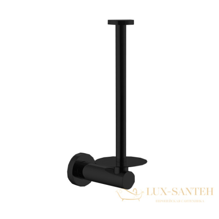 держатель для запасного рулона туалетной бумаги fima carlo frattini rotola, f6005/2ns, черный матовый