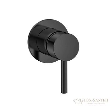 смеситель для душа встраиваемый aquame aqm8804mb,  со встроенной частью, черный матовый