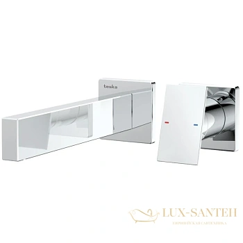 смеситель для раковины teska alax e5306 без донного клапана, хром