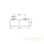 полочка стеклянная grohe essentials 40799dc1, сталь