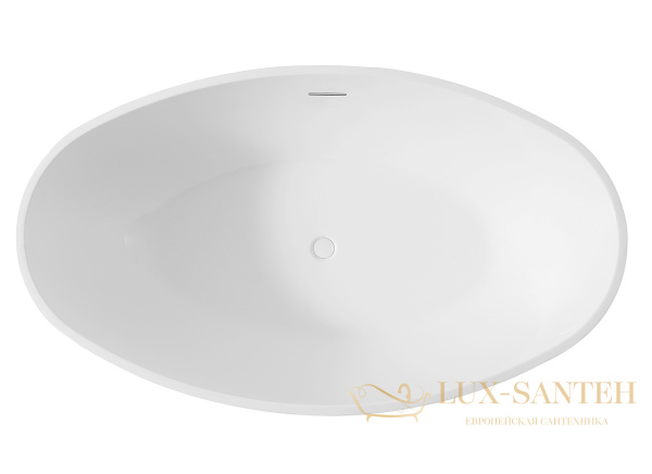 ванна акриловая свободностоящая abber ab9249, белый глянцевый