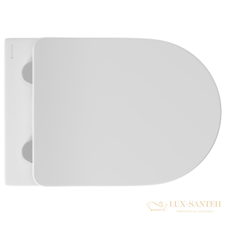 унитаз подвесной aqueduto cone, con0110, 525*360 безободковый, сиденье с микролифтом, белый глянцевый