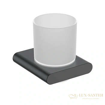 стакан для зубных щеток timo luiro 18432/03, черный матовый