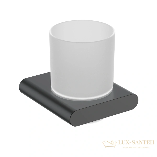 стакан для зубных щеток timo luiro 18432/03, черный матовый