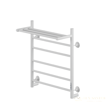 полотенцесушитель электрический кабельный ника way-2 60/50 с полкой ral9016 белый матовый u