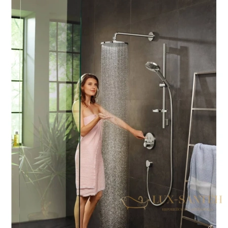 шланговое подсоединение hansgrohe fixfit s 26453000, хром