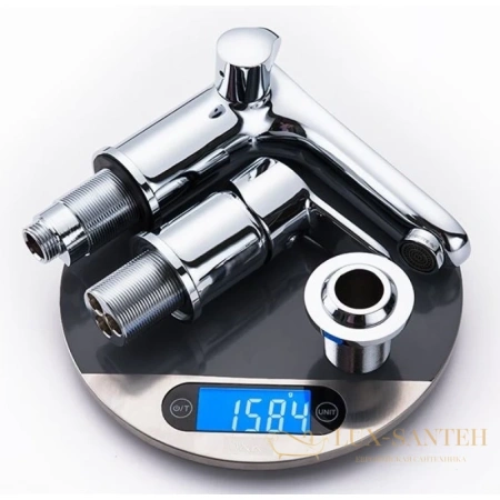 смеситель d&k rhein.marx da1394941 на борт ванны, хром